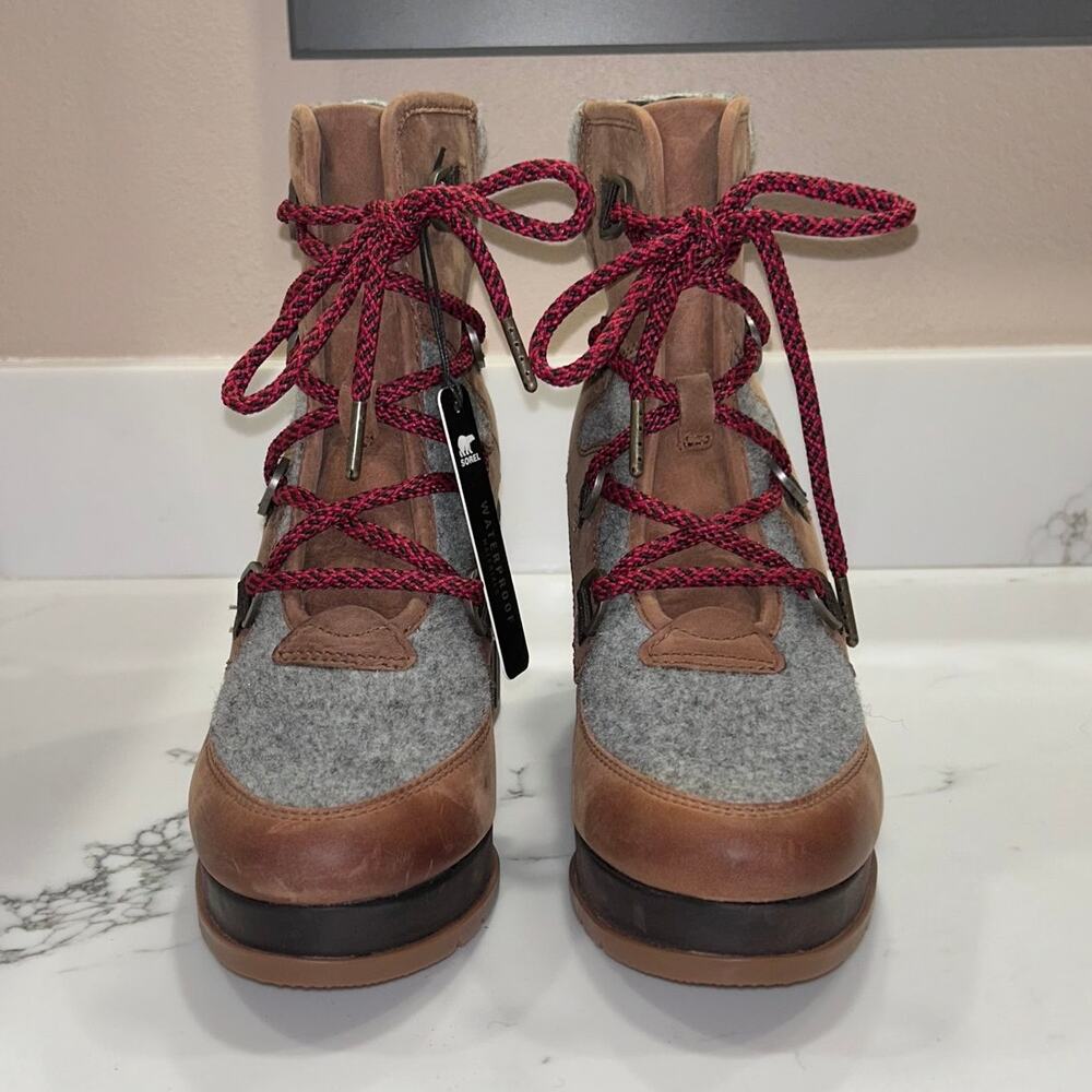 Sorel Blake Lace Boots Tan/Gray, Size 9.5, NWT - Picture 4 of 8